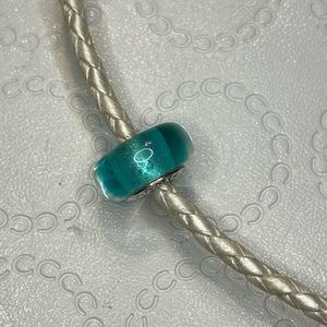 Chamilia Teal Murano Glass Charm